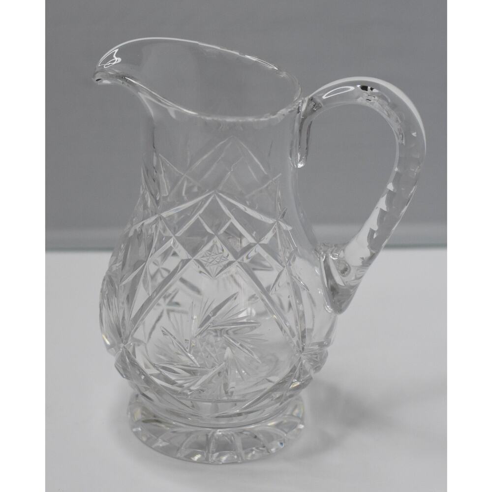 Waterford Crystal Pinwheel Beverage Footed Dispenser Pitcher 7"